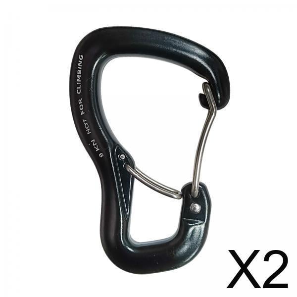 2 piezas 8KN Mosquetón Shamjiam Herramientas deportivas Accesorios para Hamaca