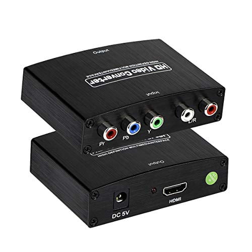 Økonomisk Motherland tilbede YPbPr to HDMI Converter, Component to HDMI, 5RCA RGB to HDMI Converter  Supports 4K Video Audio Converter Adapter HDMI V1.4 for DVD PSP Xbox 360  PS2 Nintendo to HDTV Monitor and Projector -