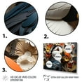 thumbnail image 3 of Designart "Modern Portrait of a Puffin Bird I" Animals Framed Wall Art - Coastal White Coastal Animal Entryway Framed Wall Art Print, 3 of 6