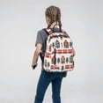 thumbnail image 6 of Defioc Christmas Houses Pattern Travel Laptop Backpack,Lightweight Backpack Travel Hiking Daypack Backpack Work Bag for Men Women, 6 of 7