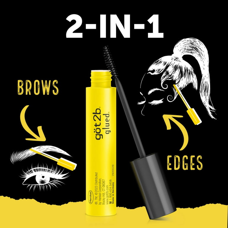got2b Glued Brows & Edges Gel – All-Day Hold, Vegan Formula, Dual