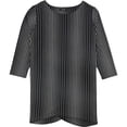 thumbnail image 2 of Alfani - Blusa de rayas para mujer, color negro, pequeña, 2 of 2