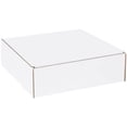 thumbnail image 6 of BOX USA Corrugated Cardboard Literature Mailers, 13 x 13 x 4 Inches, Tuck Top One-Piece, Die-Cut Shipping Boxes, Large White Mailing Boxes Pack of 50, 6 of 8