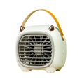 thumbnail image 3 of Ventilador de mesa con circulación de aire, ventilador de mesa USB, refrigeración silenciosa, potente ventilador recargable de 3 velocidades, portátil Blanco, 3 of 9