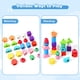 thumbnail image 4 of Juego de secuenciación de cuentas Montessori para niños, juguetes de cuentas de cordones de madera para niños pequeños, apilador de formas de colores a juego para 2, 3, 4, 5 años, juguetes educativos, 4 of 8