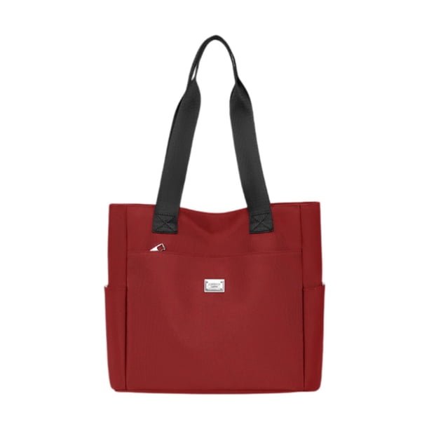 Bolso de mano para mujer Yuyangstore Bolso de viaje grande de hombro tela Oxford Rojo
