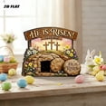 thumbnail image 6 of DefiDgd Wooden Empty Tomb Set,Easter Scene and Christian Cross Decoration,He is Risen Jesus Resurrection Scene for Home Office Tabletop Tray Church Shelf Decor Gifts(H), 6 of 9