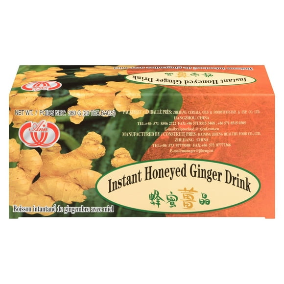 Ann Instant Honeyed Ginger Drink, 360 g, Pack of 20