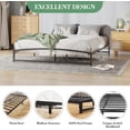 thumbnail image 2 of Ourlova Queen Size 6 Inch Metal Platform Bed Frame No Box Spring Needed Easy Assembly Black, 2 of 7