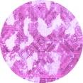 thumbnail image 1 of Ahgly Company Indoor Round Abstract Purple Modern Area Rugs, 3' Round, 1 of 4