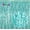 Aqua Teal, variant on Purple Foil Curtains - 4 Pack 3.3 ft x 6.6 ft Wavy Fringe Curtain Backdrop for Party Photo Booth Props Decoration Mermaid Euphoria Themed | Purple Streamers for Mardi Gras Decorations