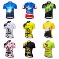 thumbnail image 2 of Maillot de ciclismo para hombre Maillot de ciclismo de verano Pro MTB Camisetas de manga corta Maillot Ciclismo Top Azul Maillot de bicicleta blanco rojo, 2 of 5