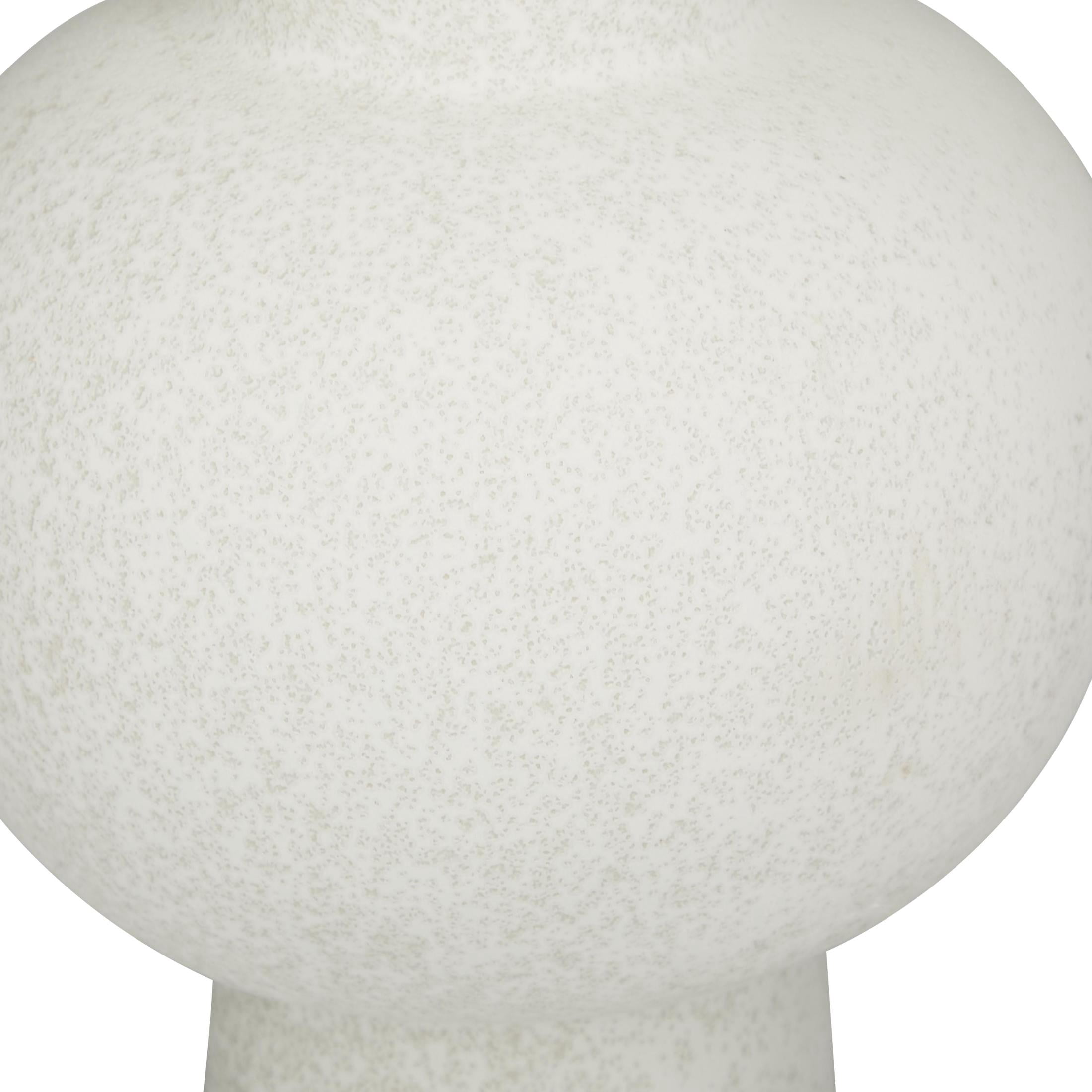 CosmoLiving by Cosmopolitan 12" Handmade White Ceramic Vase