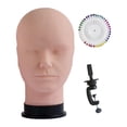thumbnail image 1 of Xuanheng Male Bald Mannequin Head Hat Display Rack for Hairpieces s Making Styling C, 1 of 8