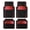 Red Black, variant on Car Grand Heavy Duty Rubber Waterproof Car Floor Mats All Weather Durable Full Set Anti-slip Automotive Floor Mats Trim-to-fit For Car SUV Truck Red Black