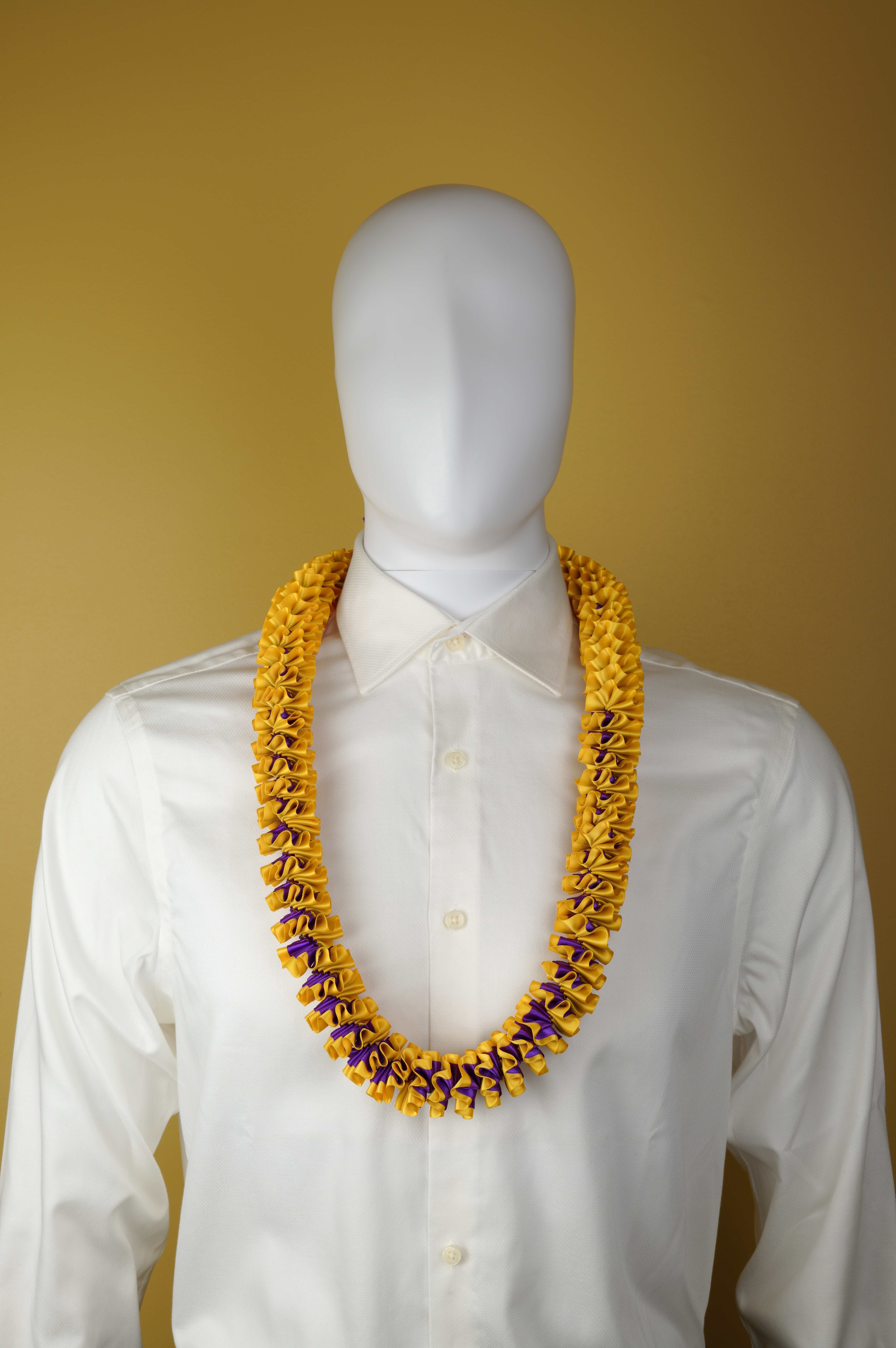Maxport Corporation Ribbon Lei Purple/lt Gold