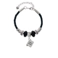 thumbnail image 2 of Delight Jewelry Silvertone Bible with Cross Middle Sister Celtic Knot Leather Bead Bracelet, 7"+2" Extender, 2 of 4
