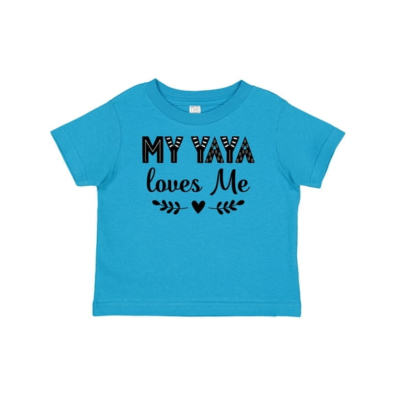 Inktastic My Yaya Loves Me Grandchild Girls Baby T-Shirt