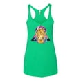 thumbnail image 2 of Wild Bobby, Lion Throne King Crown Animal Lover Tri-Blend Racerback Tank Top, Envy, Small, 2 of 3