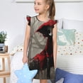 thumbnail image 4 of Wukai Robe de Nuit à Capuche Rouge Foncé pour Filles, Pyjamas Doux et Mignons pour Filles, Vêtements de Nuit, Nuisette-TG, 4 of 6