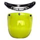 thumbnail image 2 of Bubble 3 Snap , para cascos de motocicleta abiertos Parabrisas universal solar duradero Parabrisas Visor de lente de casco de , AMARILLO, 2 of 6