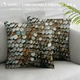 thumbnail image 3 of Euro Sham Cover, Silver Euro Size Pillowcases Silk Euro Size Pillow Shams, Circles &amp; Dots, Scales, Mermaid, Textured Sequins, Antique Scales, 3 of 5