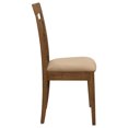 thumbnail image 6 of Liandra Chestnut 5-Piece Dining Set - 48" Wood Table & 4 Upholstered Chairs, Seats 4, Rectangular, for Dining Room. Asian Hardwood., 6 of 16