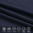 thumbnail image 4 of PiccoCasa Soft 190GSM Brushed Polyester 16" Deep Pocket Fitted Sheets Navy Blue Queen, 4 of 7