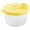 Yellow, variant on Formula Dispenser On The Go, Food Storage Containers with Lid, Non-Spill Rotating Three-Compartment Formula Container to Go, Milk Powder Snack Container for Travel Outdoor