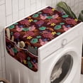thumbnail image 1 of Botanical Washing Machine Organizer, Abstract Flora and Leafage Exotic Jungle Hawaii Colorful Print, Anti-slip Fabric Top Cover for Washer and Dryer, Multicolor, by Ambesonne, 1 of 1