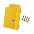 thumbnail image 1 of Buzón de pared de apertura amplia con llave y cerradura. Sugerencia de buzón con cerradura. Amarillo, 1 of 9