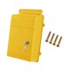 thumbnail image 1 of Buzón de pared de apertura amplia con llave y cerradura. Sugerencia de buzón con cerradura. Amarillo, 1 of 9