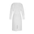 thumbnail image 6 of Wlynlyn Womens Dresses Cowl Neck Ruched Business Office Elegant Midi Dress Long Sleeve Solid Color Wear to Work Dresses, 6 of 7