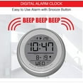 thumbnail image 5 of Water Resistant Suction Cup Atomic Clock, Silver, 5 of 6