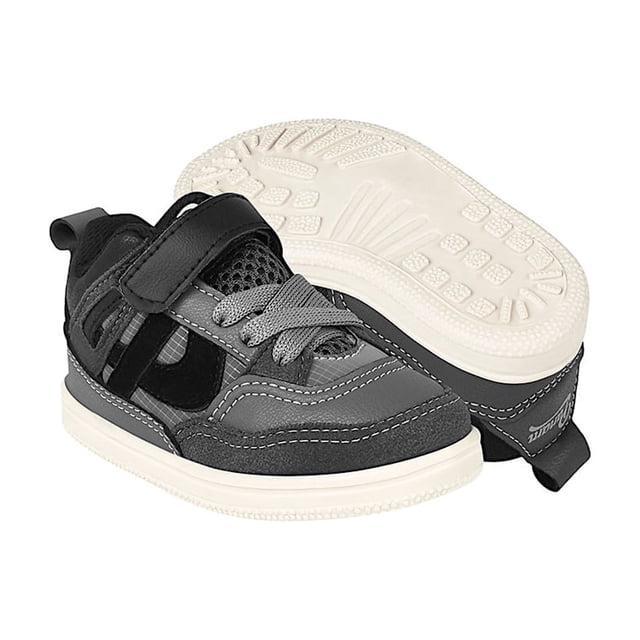 TENIS PANAM NIÑO 116971269 SIMIPIEL GRIS/NEGRO 13-16