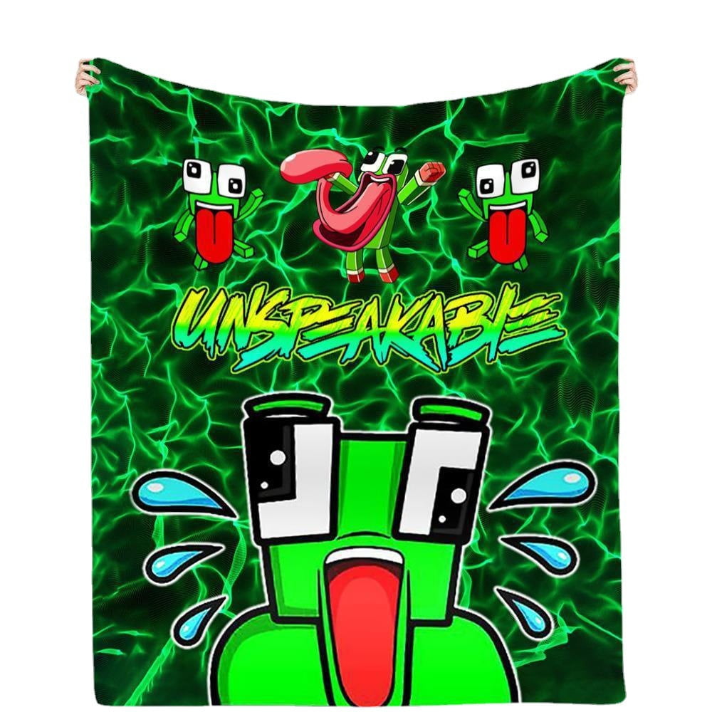 Lightweight Unspeak-able Blankets - 60" x 50" Inches Cute Unspeak-able Throw Blanket - Soft Fuzzy Blankets for Couch, Sofa & Bed