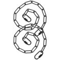 thumbnail image 3 of SHISUYAN 2pcs Light Fixture Pendant Chain Hanging Lighting Extension Chain Replacement Lighting Chain, 3 of 9
