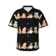 thumbnail image 1 of Balery Coffee Gnome (2) Camisas hawaianas de manga corta para hombre, camisas playeras de corte holgado, camisas de vacaciones con botones,Large, 1 of 7