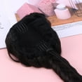 thumbnail image 4 of OULII Synthetic Hair Extensions Ponytail Braid Extensions Black Women Daily Use 1Set, 4 of 6
