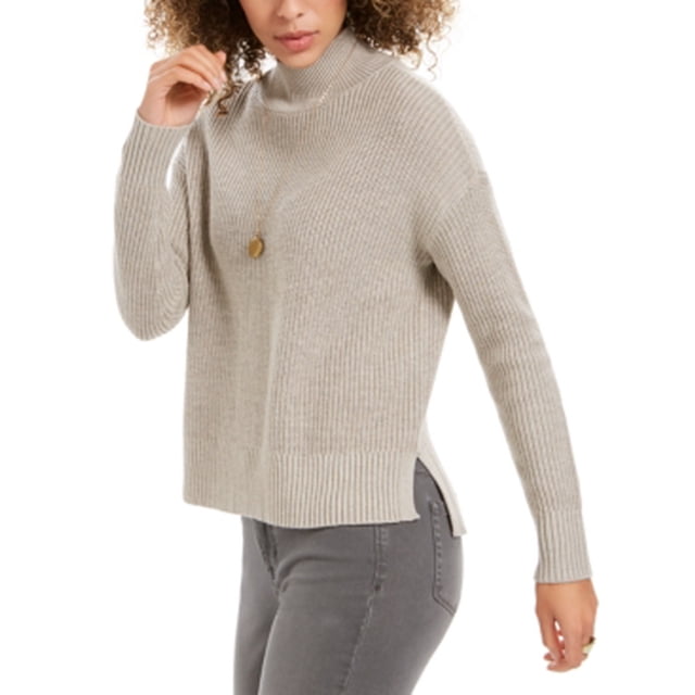 Style & Co Mockneck Sweater, Hammock Heather, Size XXL