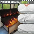 thumbnail image 6 of Kuiaobaty Flame Yellow Pattern RV Dinette Cushions Covers Camper Cushion Slipcovers with 1 Backrest Cover & 1 Bench Cove for RV Camper Car Bench Sofa Slipcovers Accessories, 6 of 7
