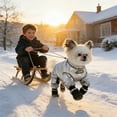 thumbnail image 7 of Insulated Winter Dog Coat With Attached Boots Full Body Reflective Puppy Outfit For Outdoor Walking And Cold Weather, 7 of 7