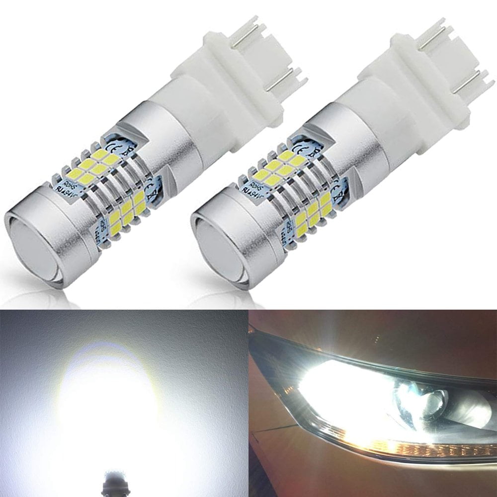 1 Pair Set of 2 pcs Backup Reverse 3156 18 SMD White LED Light Bulbs