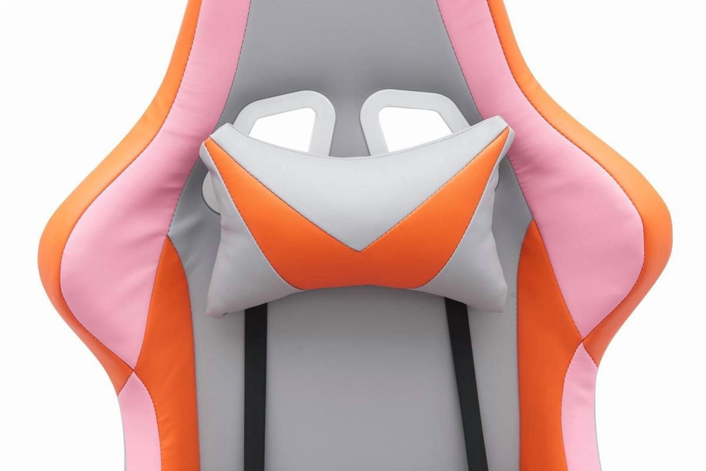Zoya Gaming Chair, Grey/Orange