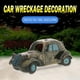 thumbnail image 5 of Adornos de acuario de resina imitación de accidente de coche suministros para peceras accesorios decoraciones escondite piedra, 5 of 5