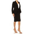 thumbnail image 2 of Women's Chic 2-Piece Suit Set - Open Front Blazer and Matching Pencil Skirt, 2 of 5