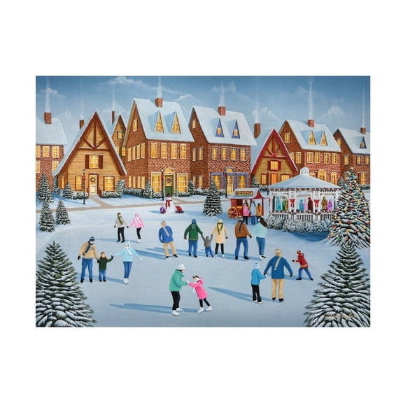 Don Engler 'Holiday Skate' Canvas Art