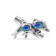 thumbnail image 5 of Jumpingount Anillo de humor Cambio de color Cambiable Fluorescente Lindo Dedo Accesorios Joyería Traje Props Cumpleaños Favores Niños doble delfín delfín doble 5piezas Jumpingount CBP228522, 5 of 6