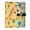 Beach Yellow, variant on DIY Blueberry Blue Printed Microfiber Leather Notebook 9.2x6.7" Refillable Binder Journal with Pen Loop&Pockets 100 Sheets