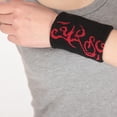 thumbnail image 4 of Yokua 1 Pair Basketball Wristband Wrist Sweatbands Tennis Wrist Band for Fitness, 4 of 15